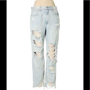 American Eagle Distressed Mom Jeans